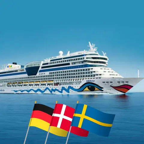 Baltic Sea Cruise from Warnemünde on board AIDAmar with stops in Germany, Poland, Denmark, and Sweden for 10 days