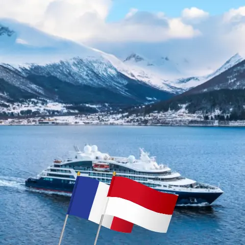 Cruise in the Mediterranean from Nice aboard Le Bougainville ship with visits to France and Monaco for 6 days