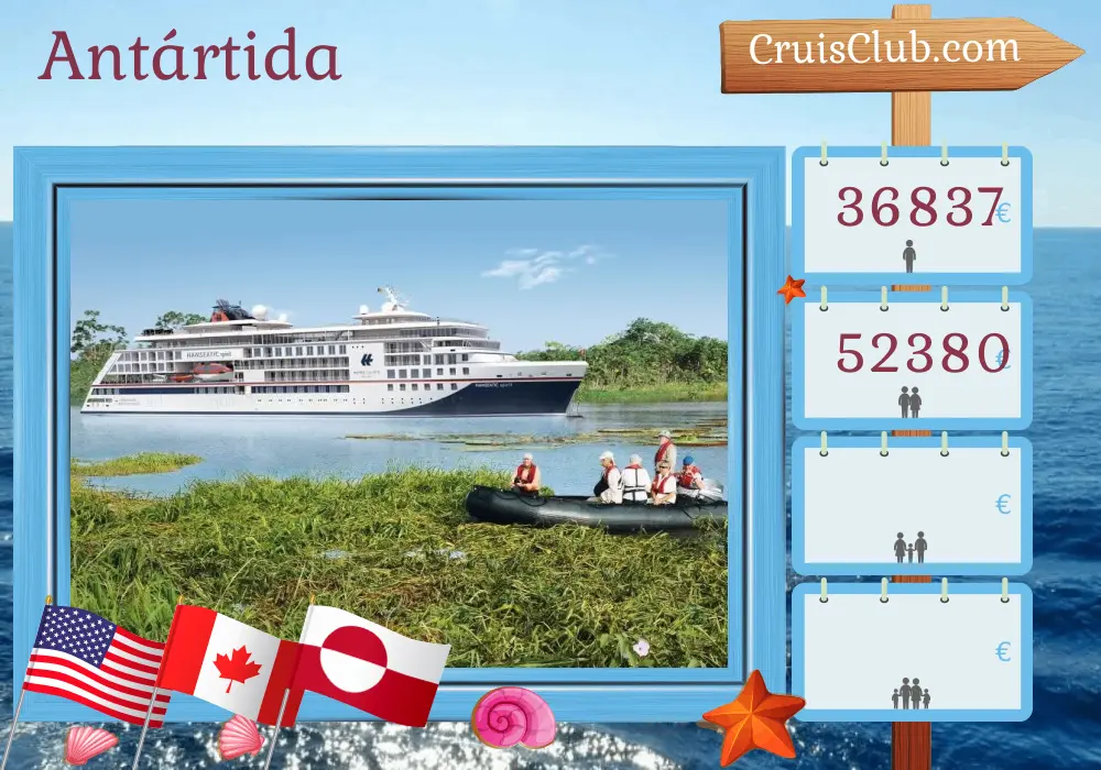 Crucero en el Ártico desde Anchorage / Anchorage a Kangerlussuaq a bordo del barco HANSEATIC spirit con visitas a EE.UU., Canadá y Groenlandia por 30 días