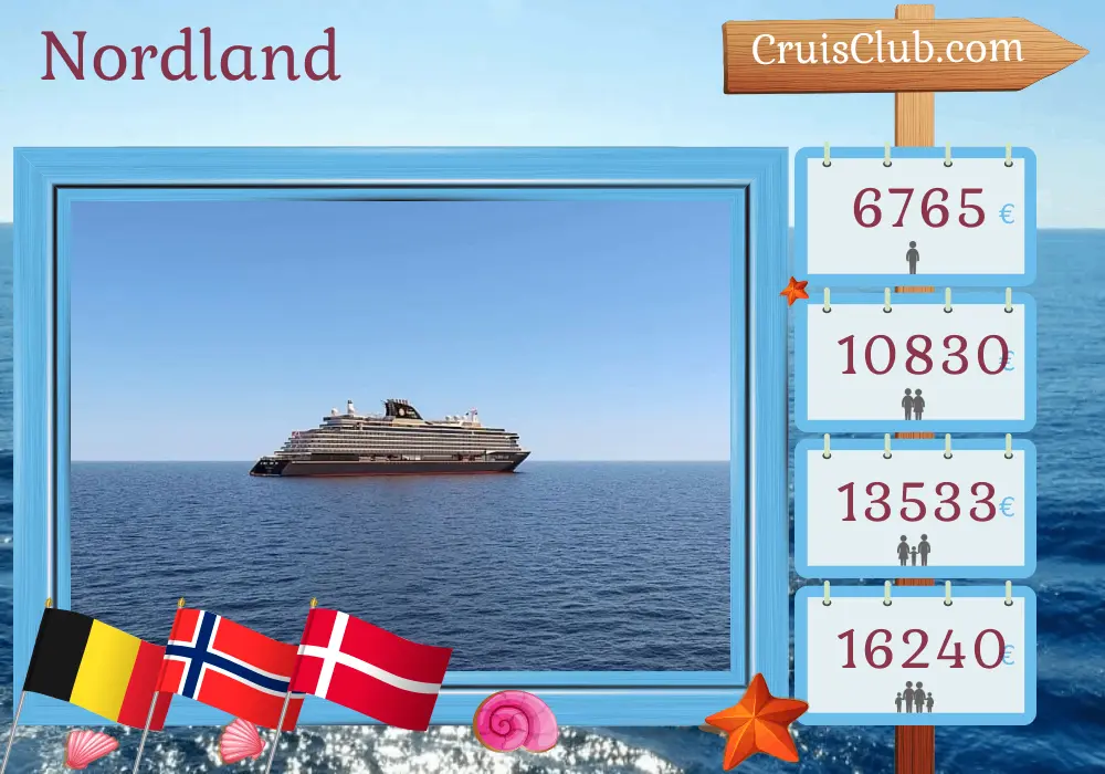 Croisière dans le Nord depuis Southampton jusqu`à Copenhague à bord du navire Explora IV avec des visites en Belgique, en Norvège et au Danemark pendant 9 jours