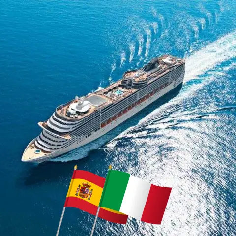 Cruise in the Canary Islands from Santa Cruz de Tenerife to Civitavecchia aboard MSC Fantasia ship with visits to Spain, Morocco, and Italy for 9 days