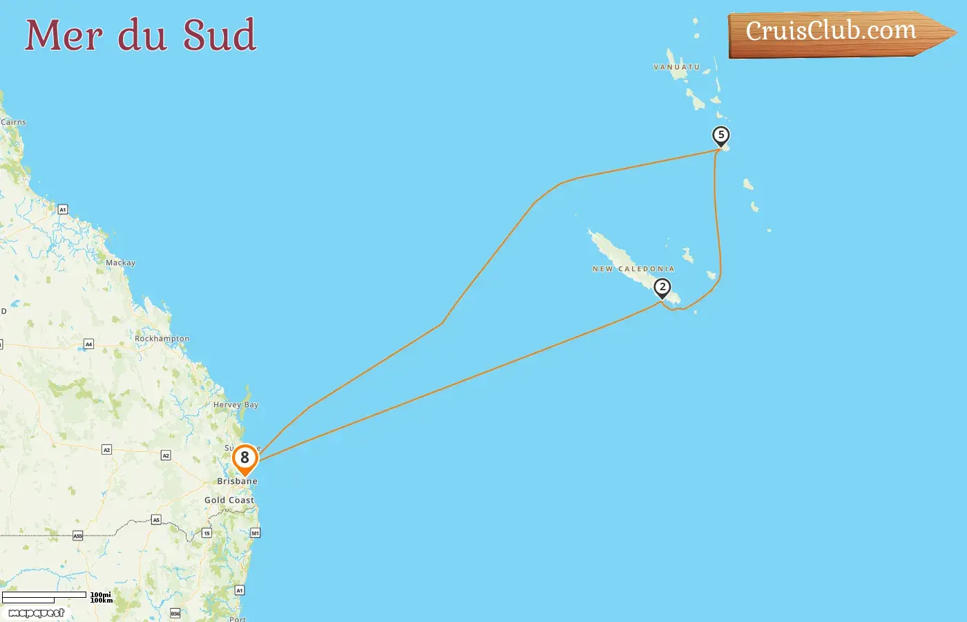 Croisière dans le Pacifique Sud au départ de Brisbane à bord du navire Quantum of the Seas avec escales en Australie, en Nouvelle-Calédonie et au Vanuatu pendant 8 jours