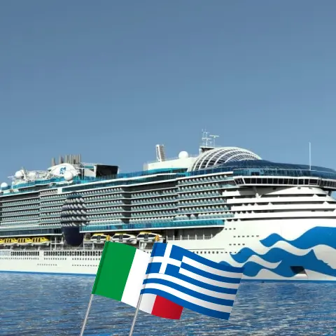 Cruzeiro no Mediterrâneo de Civitavecchia para Pireu a bordo do navio Sun Princess com visitas à Itália, Grécia e Turquia por 8 dias