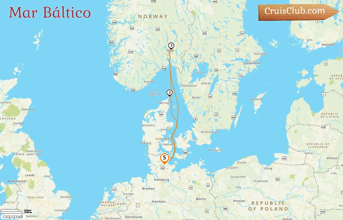 Cruzeiro no Mar Báltico a partir de Kiel a bordo do navio AIDAnova com visitas à Dinamarca e Noruega por 5 dias