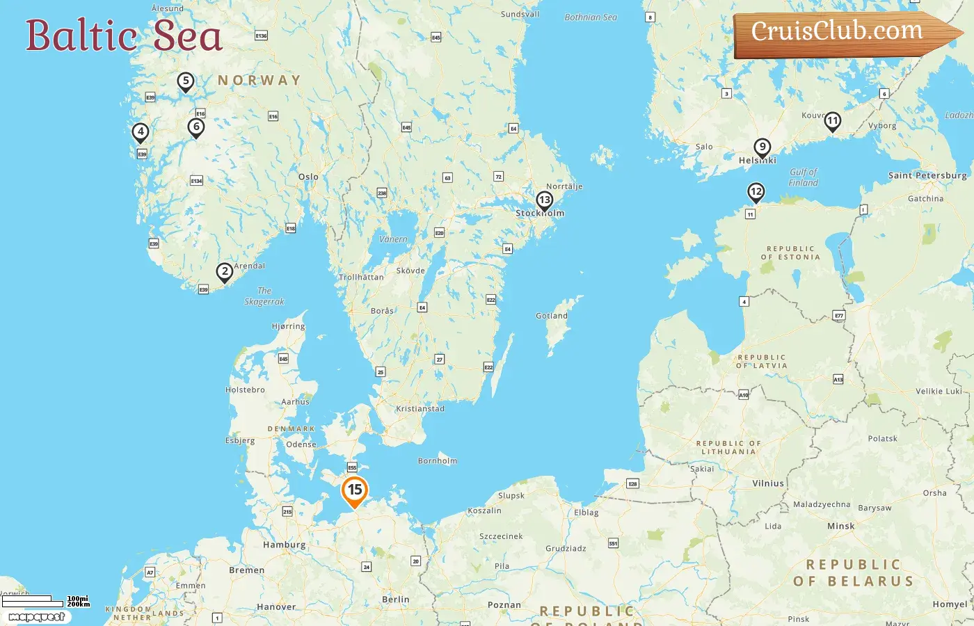 Baltic Sea Cruise on AIDAdiva: Germany, Norway, Finland, Estonia, Sweden