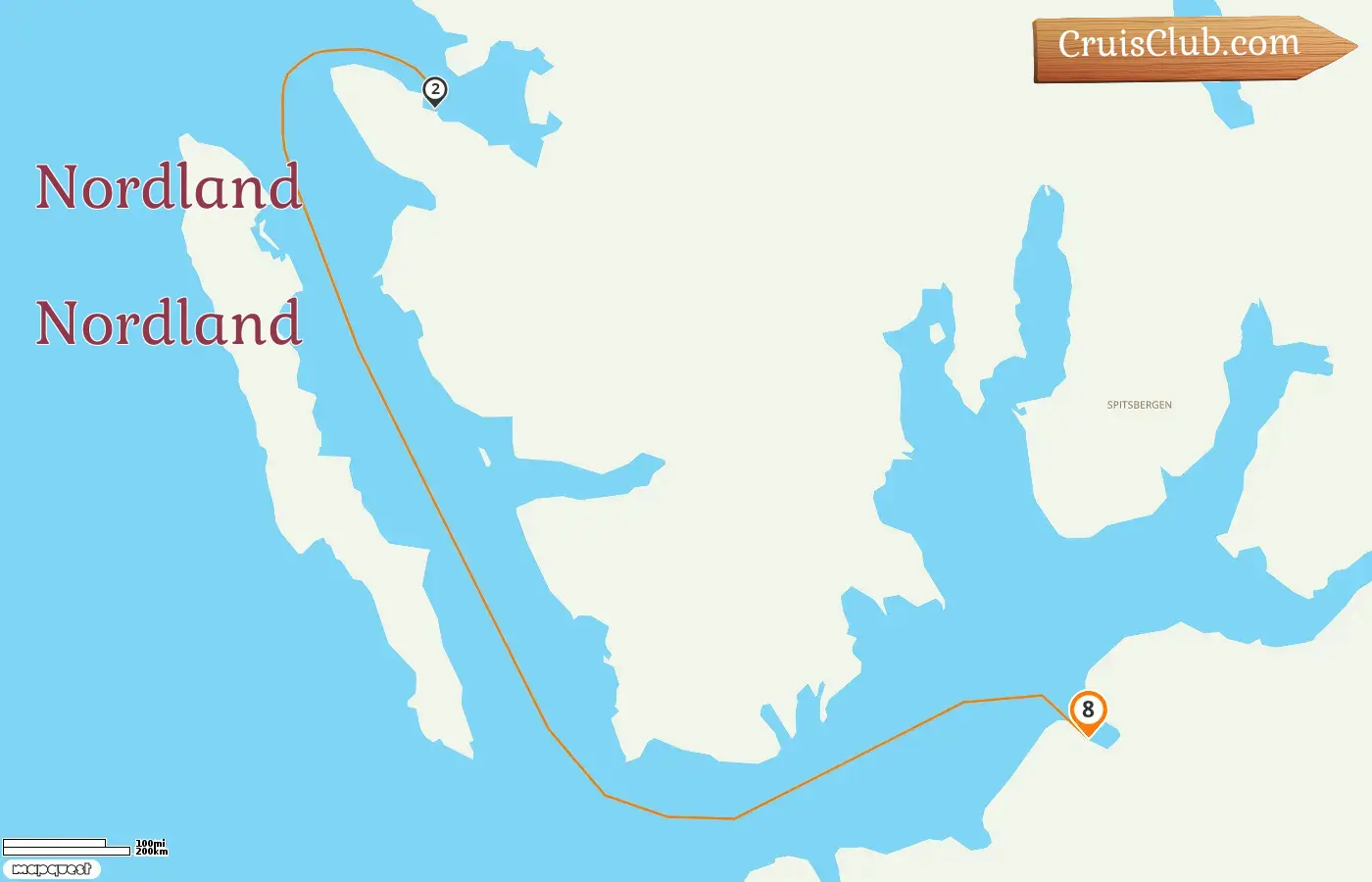 Cruzeiro no Norte a partir de Longyearbyen a bordo do navio Le Lyrial com visitas a por 8 dias