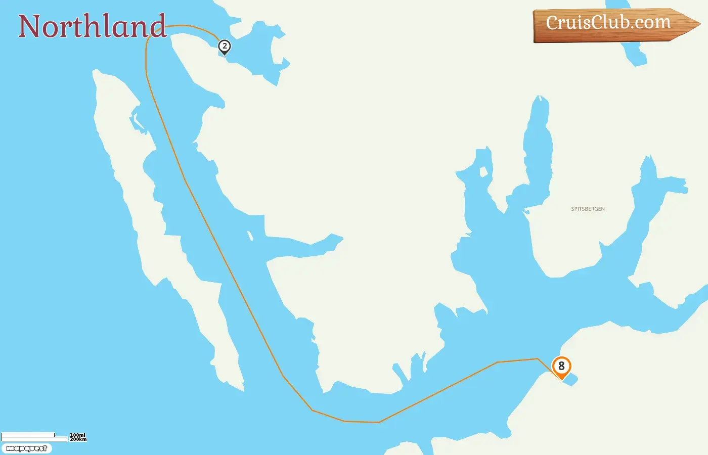 Cruise in the Northland from Longyearbyen aboard Le Lyrial ship with visits to for 8 days
