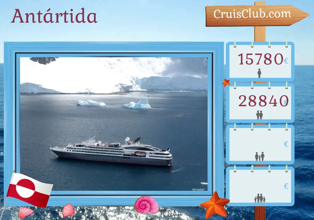 Crucero en el Ártico desde Kangerlussuaq a bordo del barco L`Austral con visitas a Groenlandia por 14 días