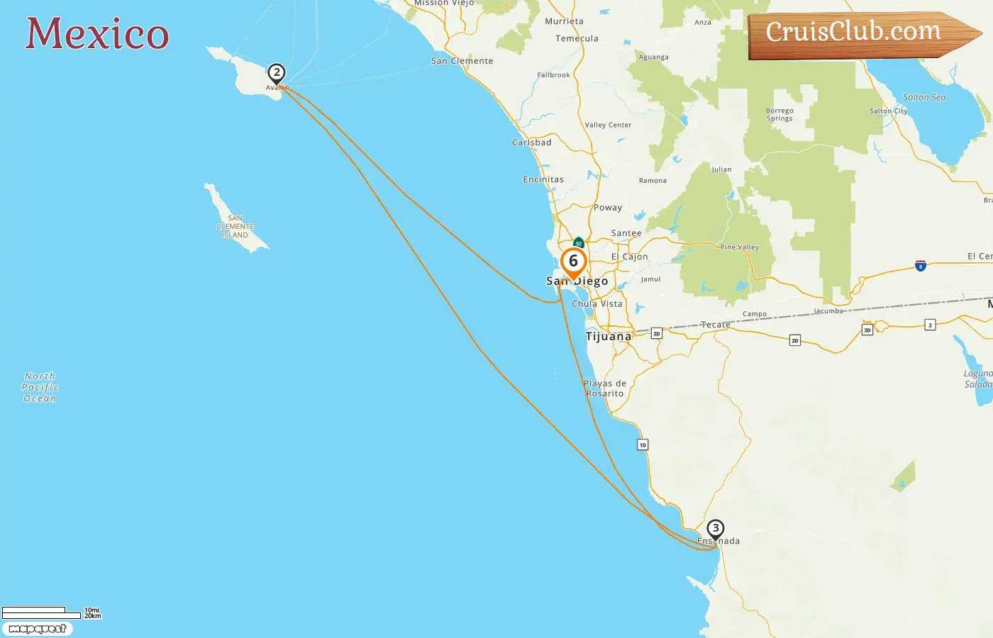 Cruise in the Mexico from San Diego aboard Disney Wonder ship with visits to USA and Mexico for 6 days