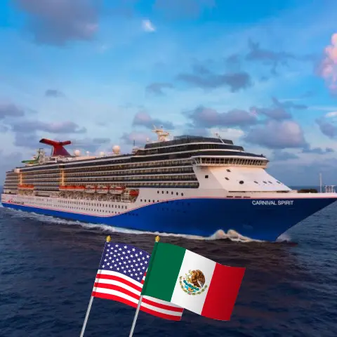 Cruise in the Panama Canal from Seattle to Mobile aboard Carnival Spirit ship with visits to USA, Mexico, Costa Rica, Panama, and Colombia for 17 days