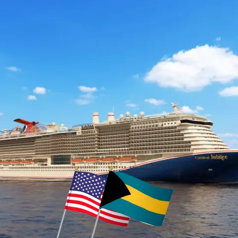 Cruise in the Caribbean from Galveston aboard Carnival Jubilee ship with visits to USA and Bahamas for 9 days