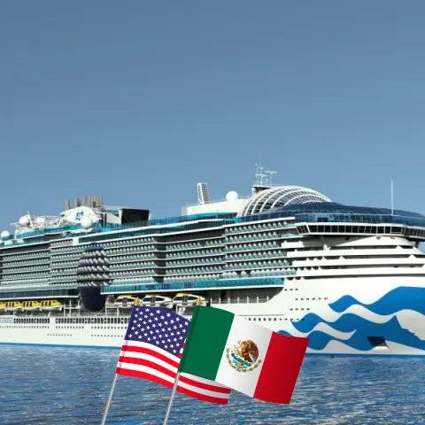 Cruise in the East America from Fort Lauderdale aboard Sun Princess ship with visits to USA and Mexico for 5 days
