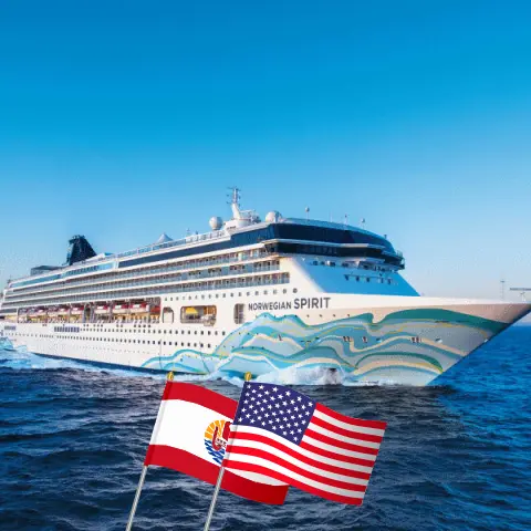 Cruise in the Hawaii from Papeete to Honolulu aboard Norwegian Spirit ship with visits to French Polynesia and USA for 13 days