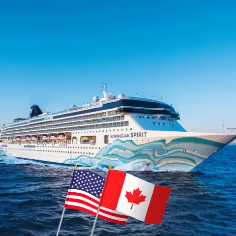 Cruise in the Pacific Ocean from Honolulu to Vancouver aboard Norwegian Spirit ship with visits to USA and Canada for 17 days