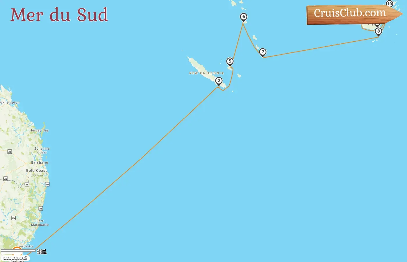 Croisière en paquebot Norwegian Spirit de Sydney à Lautoka dans le Pacifique Sud avec escales en Australie, en Nouvelle-Calédonie, au Vanuatu et aux Fidji pendant 12 jours