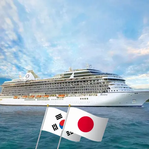 Cruise in the East Asia from Incheon to Yokohama aboard Oceania Riviera ship with visits to South Korea, China, and Japan for 11 days