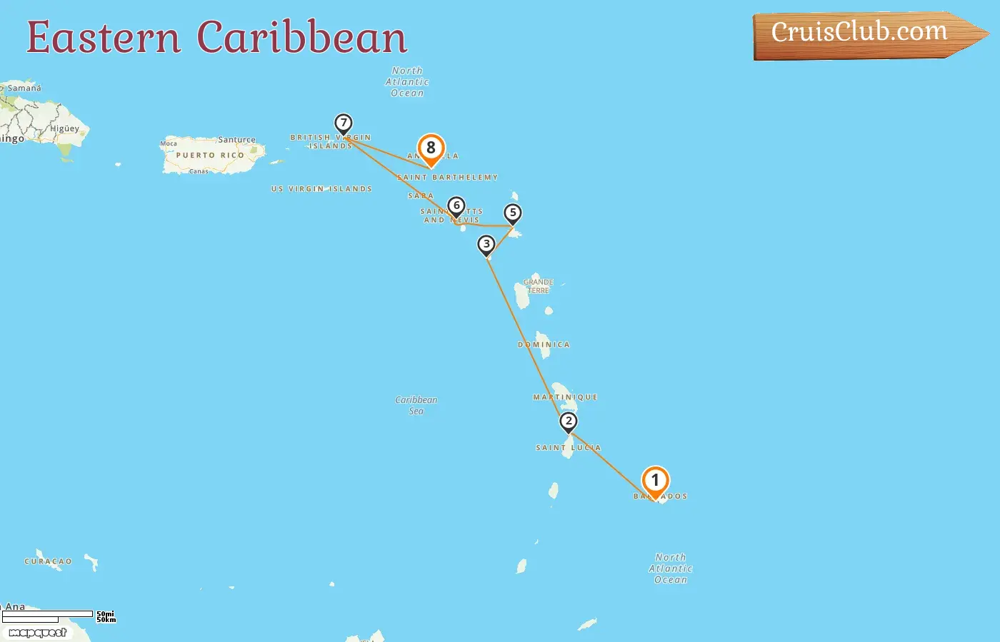 Cruise in the Eastern Caribbean from Bridgetown to St. Maarten aboard Seabourn Ovation ship with visits to Barbados, Saint Lucia, Montserrat, Saint Kitts and Nevis, and British Virgin Islands for 8 days