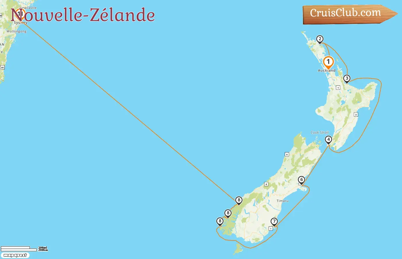 Croisière en Nouvelle-Zélande de Auckland à Sydney à bord du navire Celebrity Edge avec visites en Nouvelle-Zélande et en Australie pendant 11 jours
