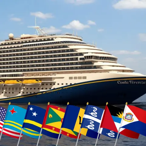 Cruise in the Caribbean from Miami aboard Carnival Firenze ship with visits to USA, Aruba, Curaçao, Grenada, Barbados, and Martinique for 14 days