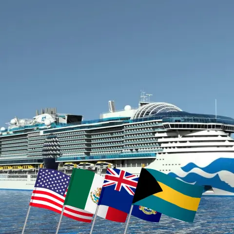 Cruise in the Caribbean from Fort Lauderdale aboard Sun Princess ship with visits to USA, Mexico, Honduras, Cayman Islands, Bahamas, and Puerto Rico for 15 days