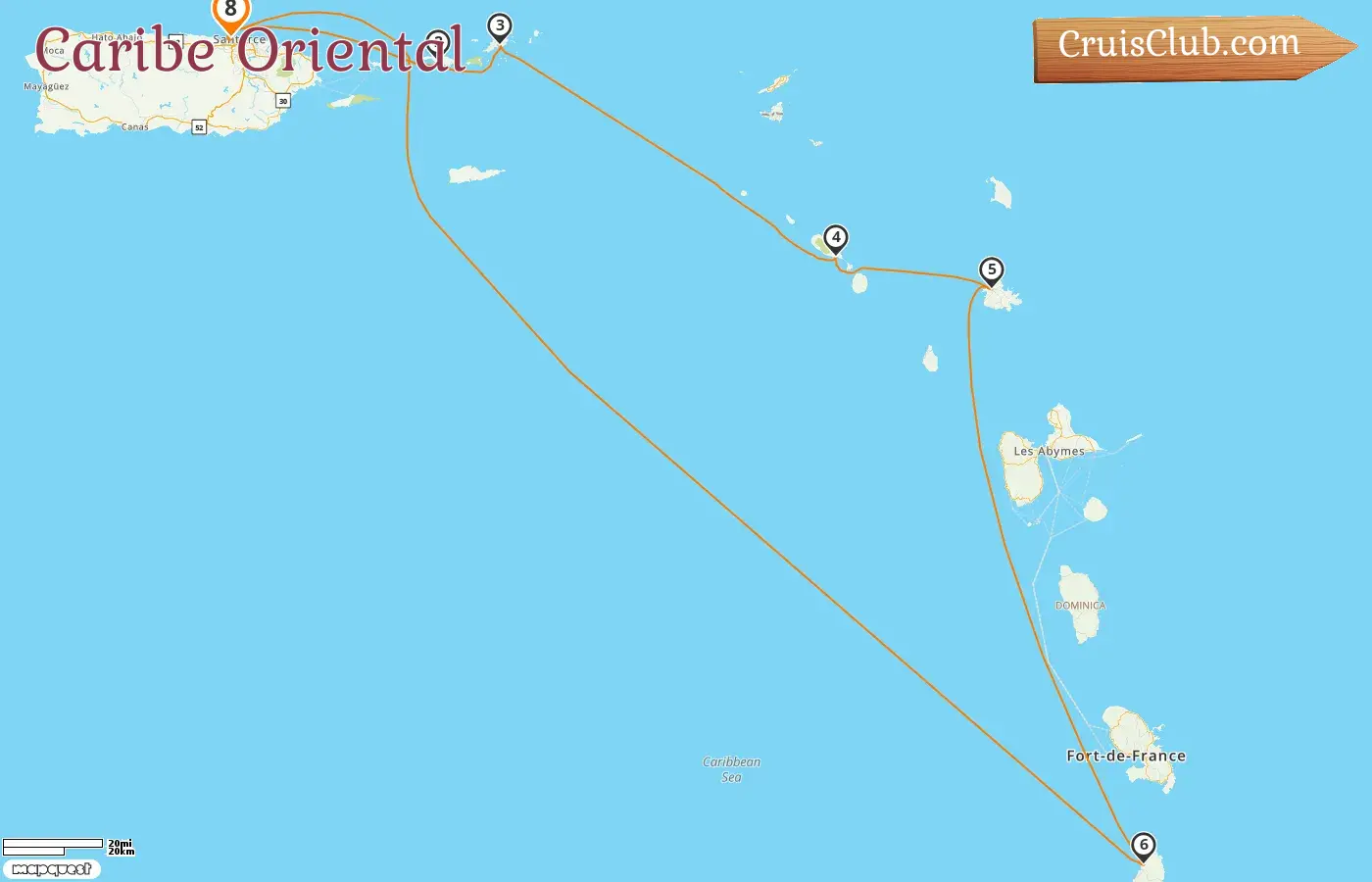 Crucero por el Caribe Oriental desde Saint John a bordo del barco Brilliance of the Seas con visitas a Puerto Rico e Islas Vírgenes Británicas durante 8 días