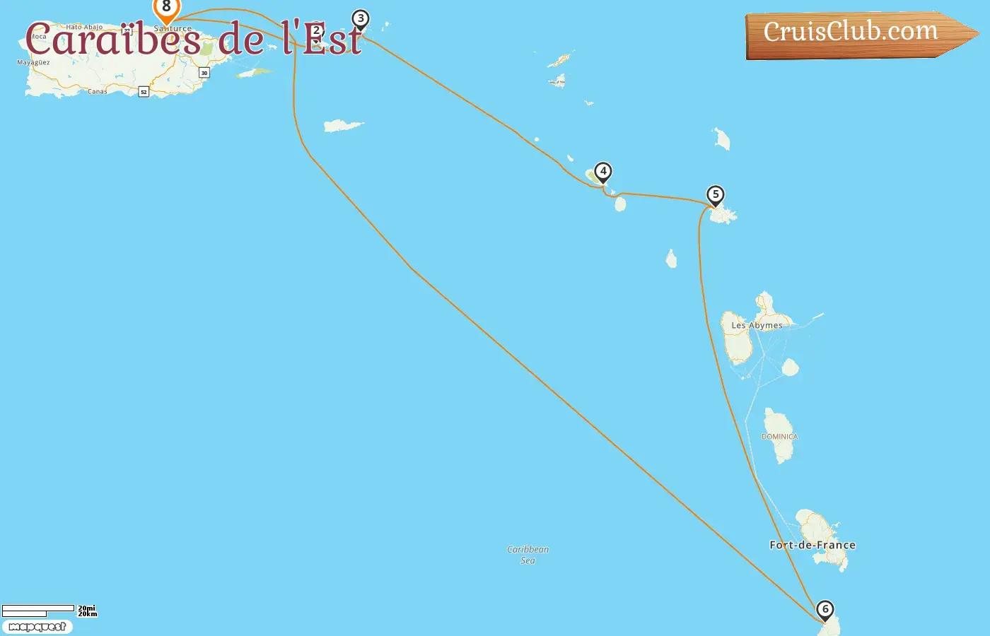 Croisière dans les Caraïbes orientales depuis Saint John à bord du navire Brilliance of the Seas avec des visites à Porto Rico et aux îles Vierges britanniques pendant 8 jours