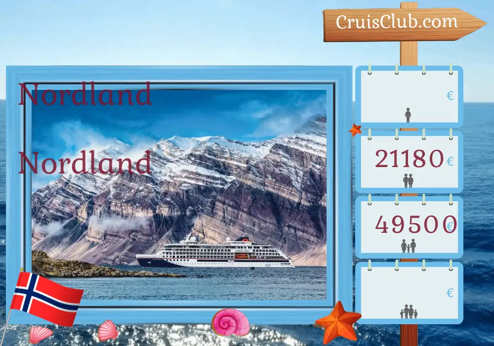Cruzeiro no Norte de Longyearbyen a Tromsø a bordo do navio HANSEATIC nature com visitas à Noruega por 13 dias