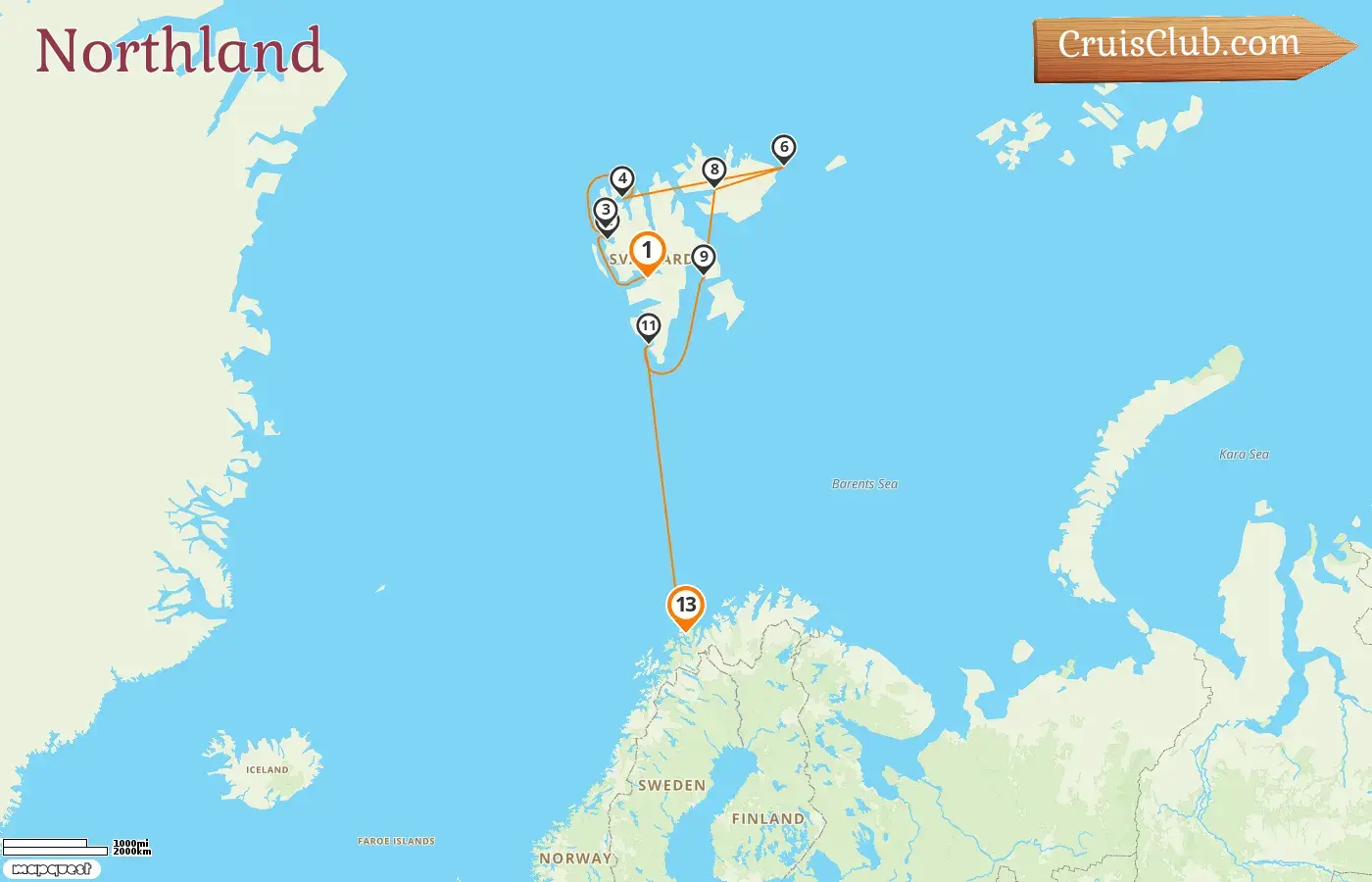 Cruise in the Northland from Longyearbyen to Tromsø aboard HANSEATIC nature ship with visits to Norway for 13 days