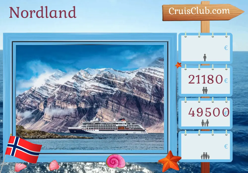 Crucero en el norte desde Longyearbyen a Tromsø a bordo del barco HANSEATIC nature con visitas a Noruega por 13 días