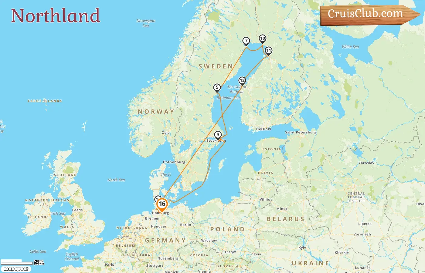 Cruise in the Northland from Hamburg aboard HANSEATIC nature ship with visits to Germany, Sweden, and Finland for 16 days
