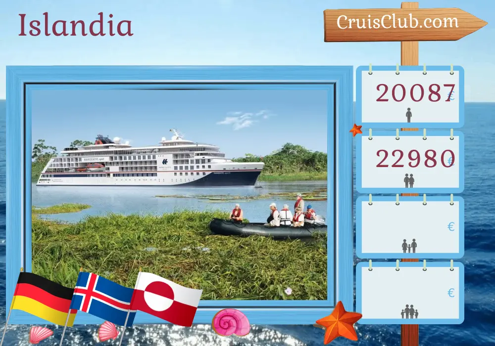 Crucero por Islandia desde Hamburgo a Kangerlussuaq a bordo del barco HANSEATIC spirit con visitas a Alemania, Islandia y Groenlandia durante 20 días