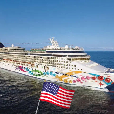 Croisière dans les Caraïbes de l`Est depuis Philadelphie à bord du navire Norwegian Pearl avec des visites aux États-Unis, aux îles Vierges britanniques, à Porto Rico et en République dominicaine pendant 11 jours