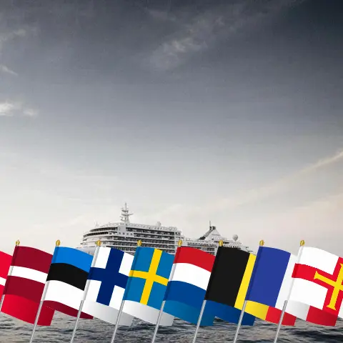 Cruise in the Baltic Sea from Copenhagen to Southampton aboard Silver Spirit ship with visits to Denmark, Poland, Latvia, Estonia, Finland, Sweden, Netherlands, Belgium, France, and Guernsey for 24 days