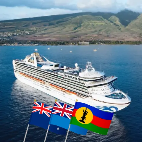 Cruise in the South Pacific from Brisbane aboard Grand Princess ship with visits to Australia, Fiji, Vanuatu, and New Caledonia for 15 days
