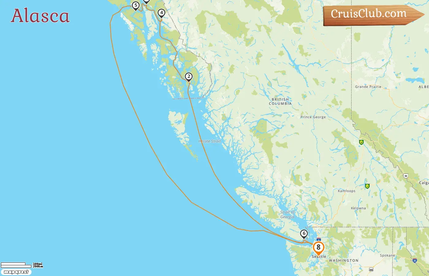 Cruzeiro no Alasca saindo de Seattle a bordo do navio MSC Poesia com visitas aos EUA e Canadá por 8 dias