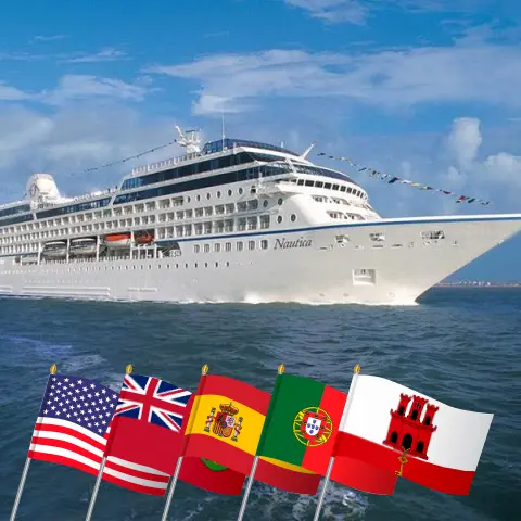 Cruise in the Transatlantic from Miami to Barcelona aboard Oceania Nautica ship with visits to USA, Bermuda, Spain, Morocco, Portugal, and Gibraltar for 26 days
