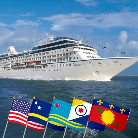 Cruise in the Caribbean from Miami aboard Oceania Nautica ship with visits to USA, Curaçao, Aruba, Guadeloupe, and British Virgin Islands for 13 days