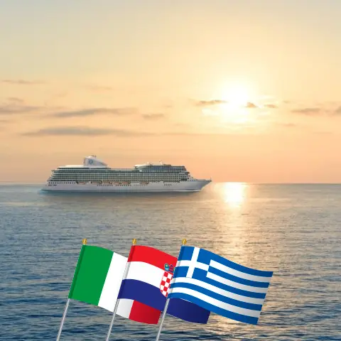 Crucero por el Mediterráneo desde Trieste a El Pireo a bordo del barco Oceania Allura con visitas a Italia, Croacia y Grecia durante 8 días