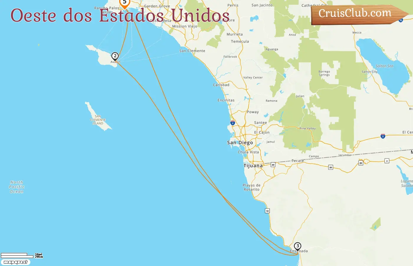 Cruzeiro na América Ocidental a partir de Los Angeles a bordo do navio Quantum of the Seas com visitas aos EUA e México por 5 dias