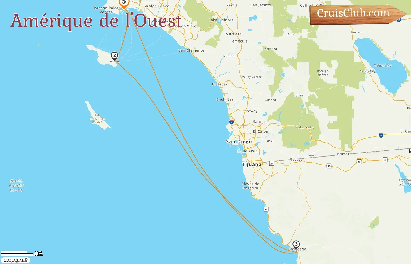 Croisière dans l`ouest américain au départ de Los Angeles à bord du navire Quantum of the Seas avec des visites aux États-Unis et au Mexique pendant 5 jours