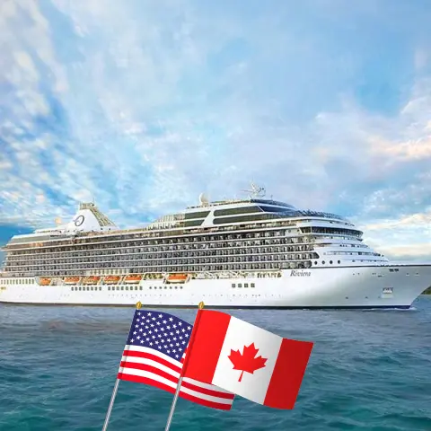 Cruise in the Alaska from Seattle aboard Oceania Riviera ship with visits to USA and Canada for 10 days