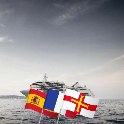 Cruise in the Western Europe from Lisbon to Southampton aboard Silver Spirit ship with visits to Spain, Morocco, France, and Guernsey for 23 days