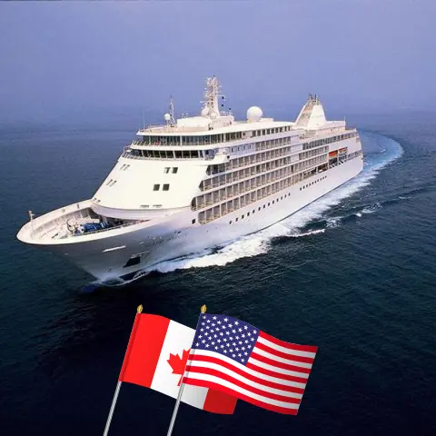 Cruise in the Alaska from Vancouver to Anchorage / Anchorage aboard Silver Whisper ship with visits to Canada and USA for 8 days