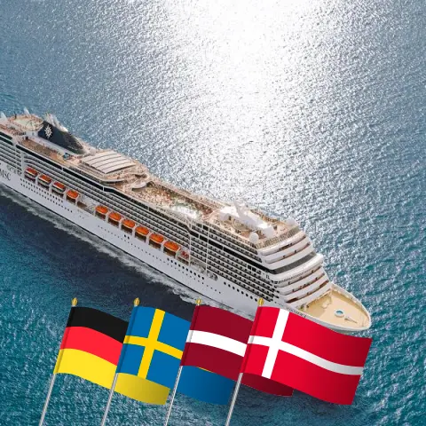 Baltic Sea Cruise on board MSC Magnifica with stops in Germany, Poland, Sweden, Latvia, and Denmark for 8 days
