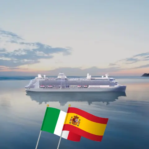 Cruise in the Mediterranean from Civitavecchia to Barcelona aboard Silver Nova ship with visits to Italy, Tunisia, and Spain for 8 days