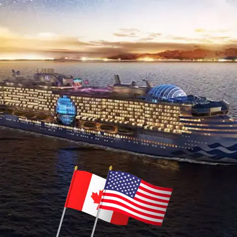 Cruise in the Western America from Vancouver to Los Angeles aboard Star Princess ship with visits to Canada and USA for 8 days