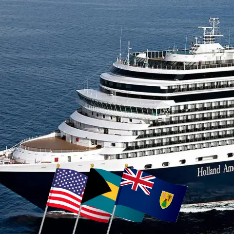 Cruise in the Caribbean from Fort Lauderdale aboard Eurodam ship with visits to USA, Bahamas, Dominican Republic, and Puerto Rico for 15 days