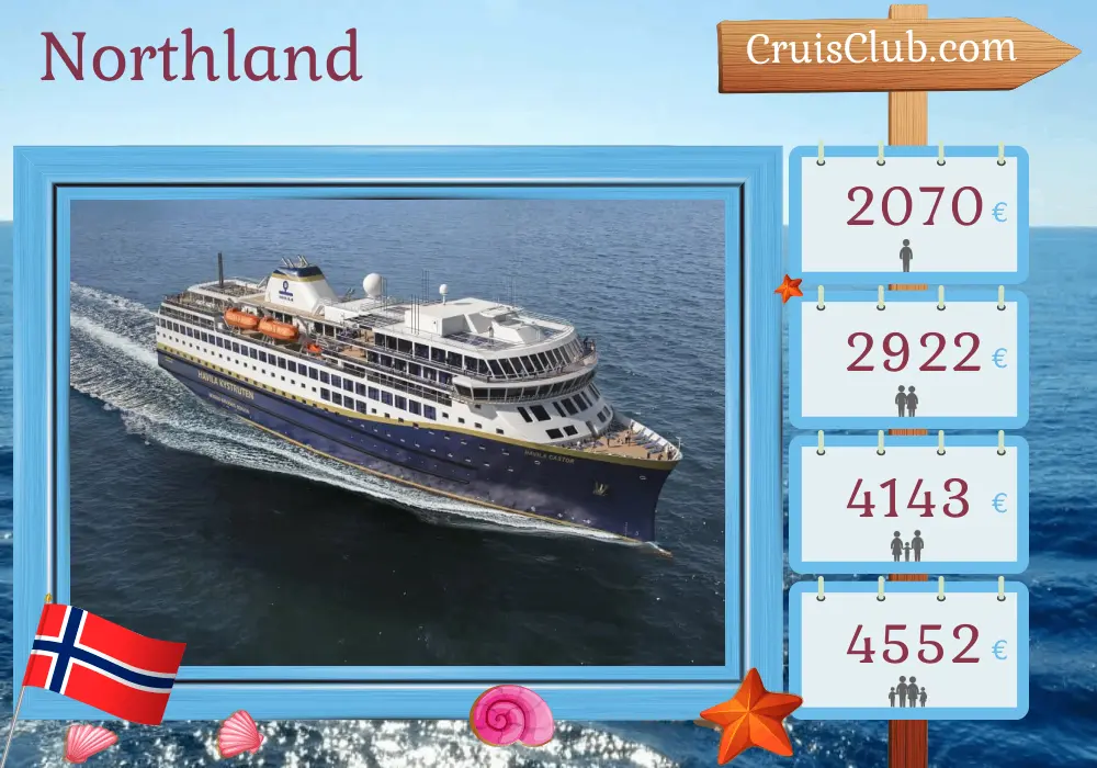 Cruise in the Northland from Mountains aboard Havila Castor ship with visits to Norway for 12 days