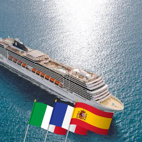 Croisière en Méditerranée au départ de Civitavecchia à bord du navire MSC Magnifica avec escales en Italie, en France et en Espagne pendant 8 jours