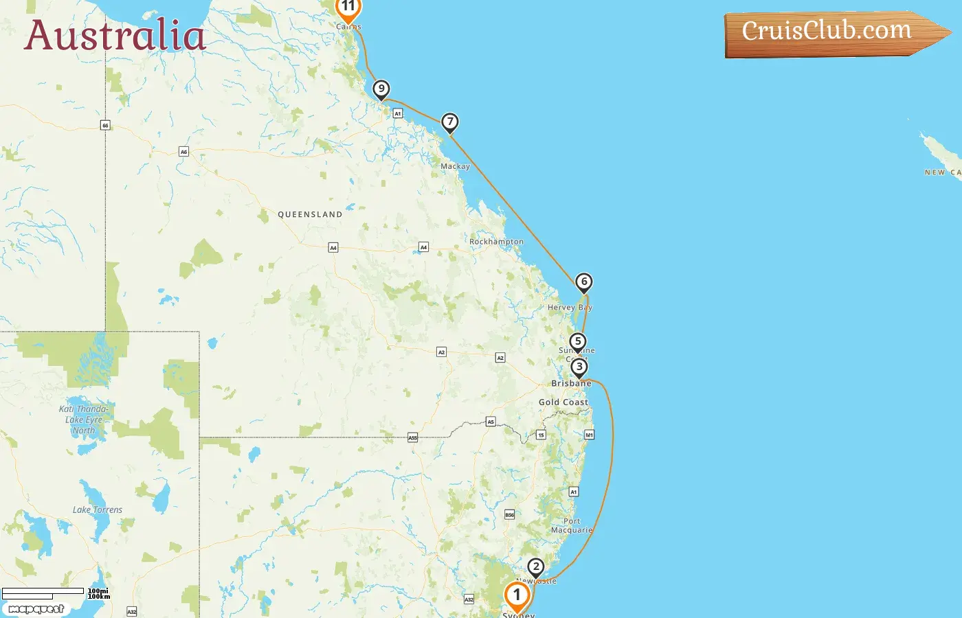 Crucero en Australia de Sídney a Cairns a bordo del barco Silver Nova con visitas a Australia durante 11 días